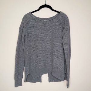 GRAY Saks Fifth Avenue Open Back Knit Sweater